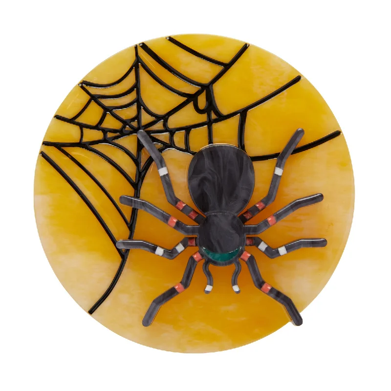 stylish silver brooch for women online -Erstwilder - Itsy Bitsy Spider Brooch - Out of the Shadows (2019)