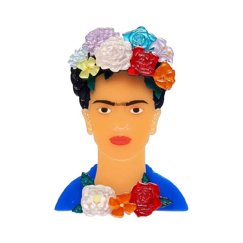 beaded brooch for women -Erstwilder -  My Own Muse Frida Brooch - Frida Khalo (2024)