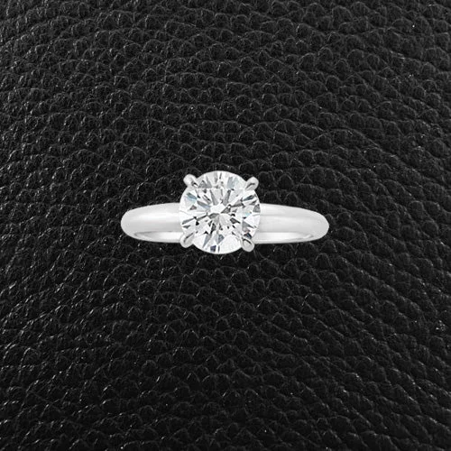 ripple texture rings for women -Diamond Solitaire Engagement Ring