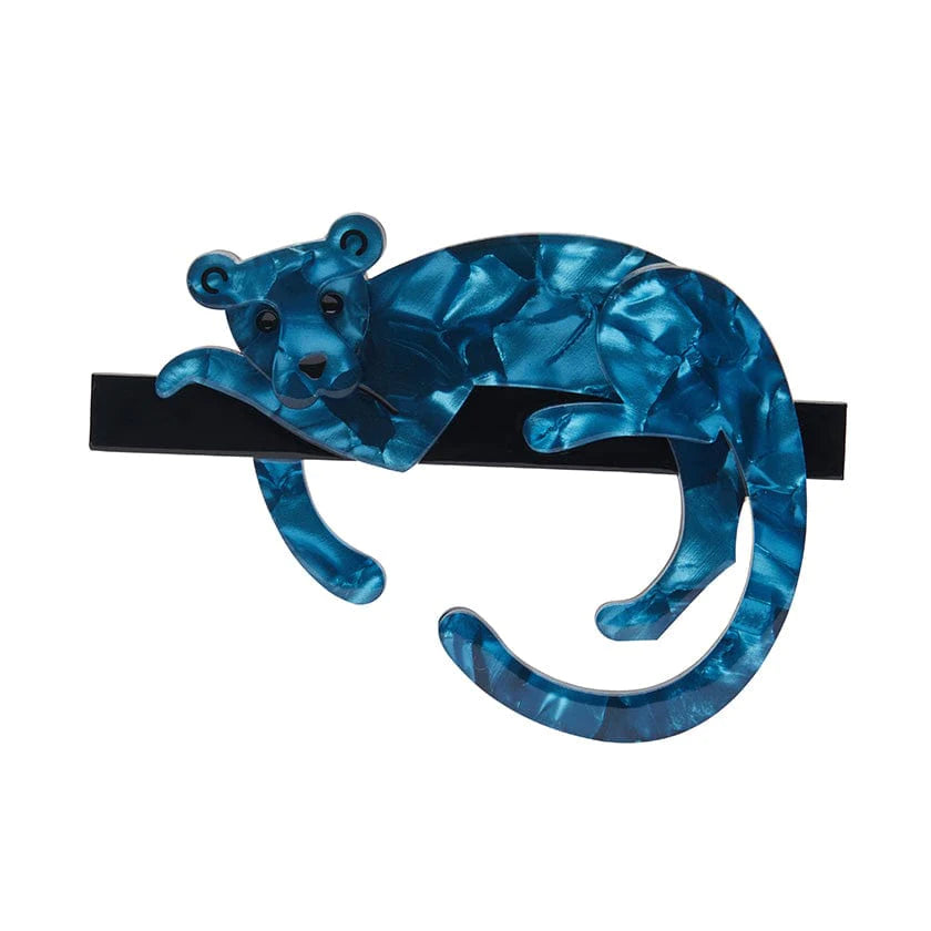 hammered texture brooch for women -Erstwilder - Jamaal the Joyous Jaguar Brooch - Fan Favorites (2022)