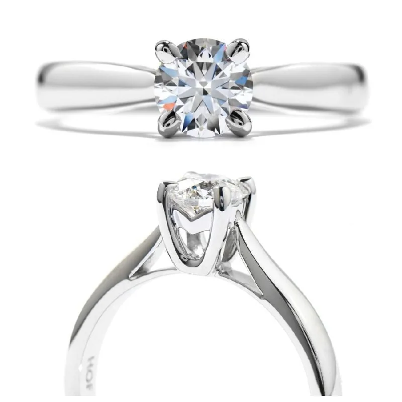 personalized ladies rings with engraving -18ct white gold Jubilation Ring