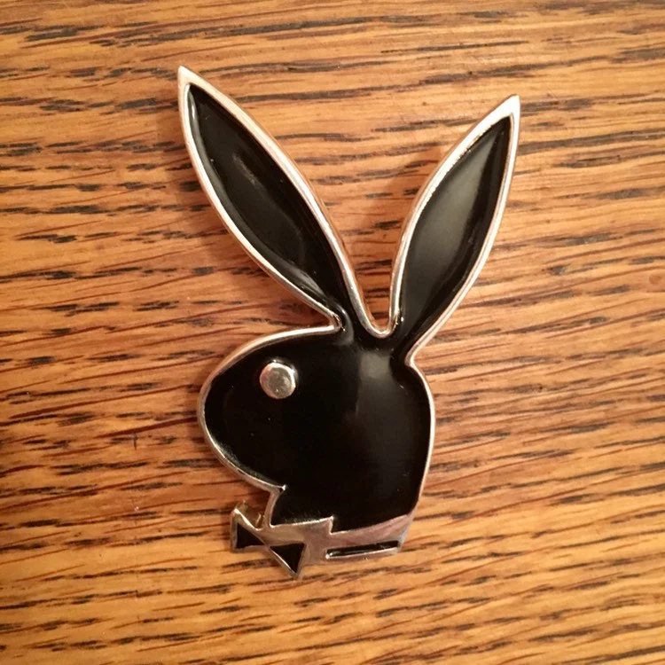 vintage engraved brooch for women -Butler amd Wilson Playboy Bunny Brooch