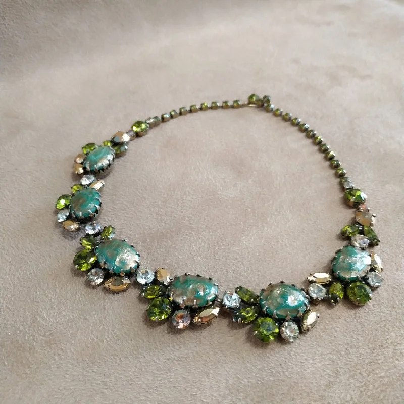 Ladies exclusive craft necklaces -Vintage Regency Green Necklace