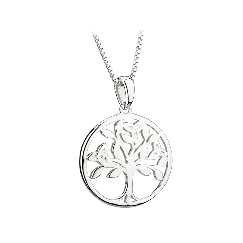 Ladies passion gleam necklaces -Sterling Silver Tree Of Life Necklace