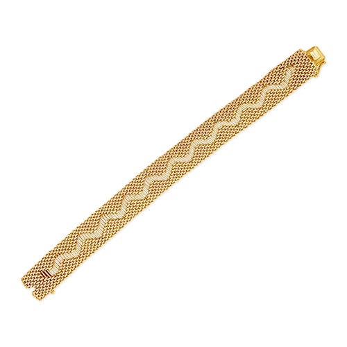 Ladies ancient gleam bracelets -Yellow Gold Zig Zag Bracelet