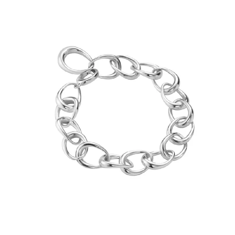 matte silver rings for women -Silver Offspring Link Bracelet