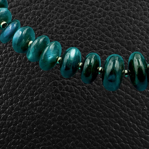 Ladies aqua turquoise necklaces -Labradorite Bead Necklace