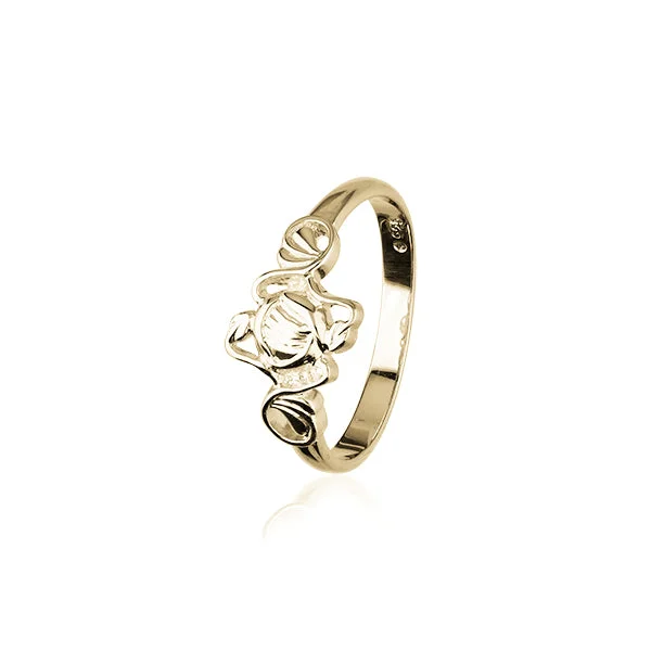 infinity design rings for women -Celtic Gold Ring GR165