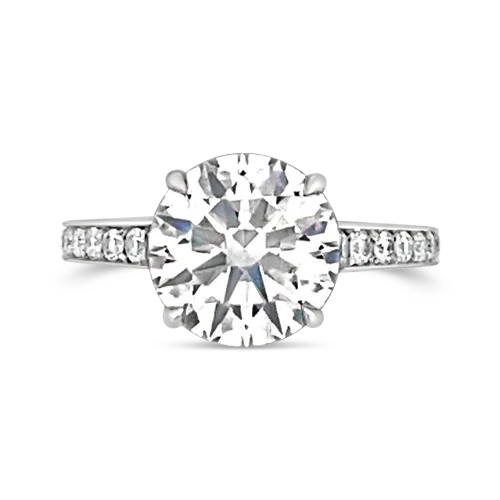 ladies rings diamond accents -Diamond Engagement Ring