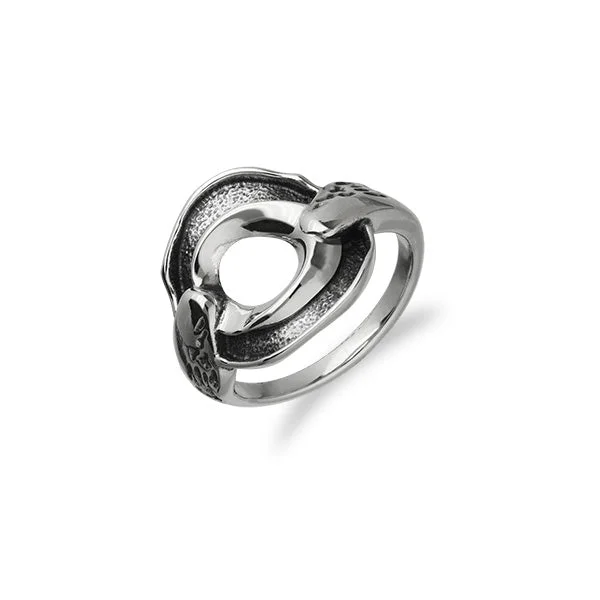 chain accent rings for women -Maeshowe Sterling Silver Ring HIS R406