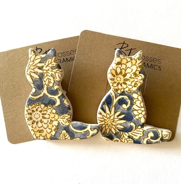 Blue & Gold Floral