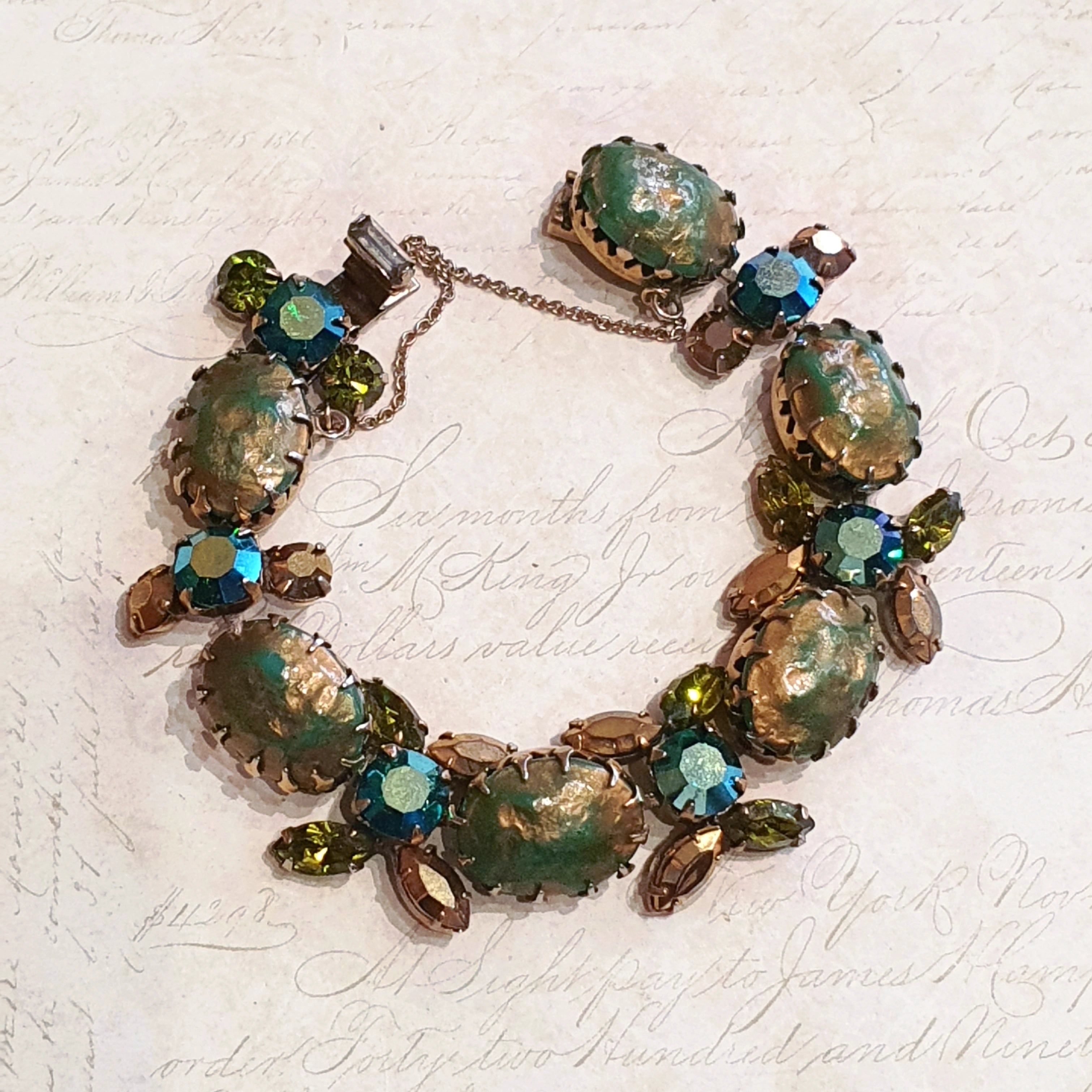 Ladies sunny charm bracelets -Green Regency bracelet