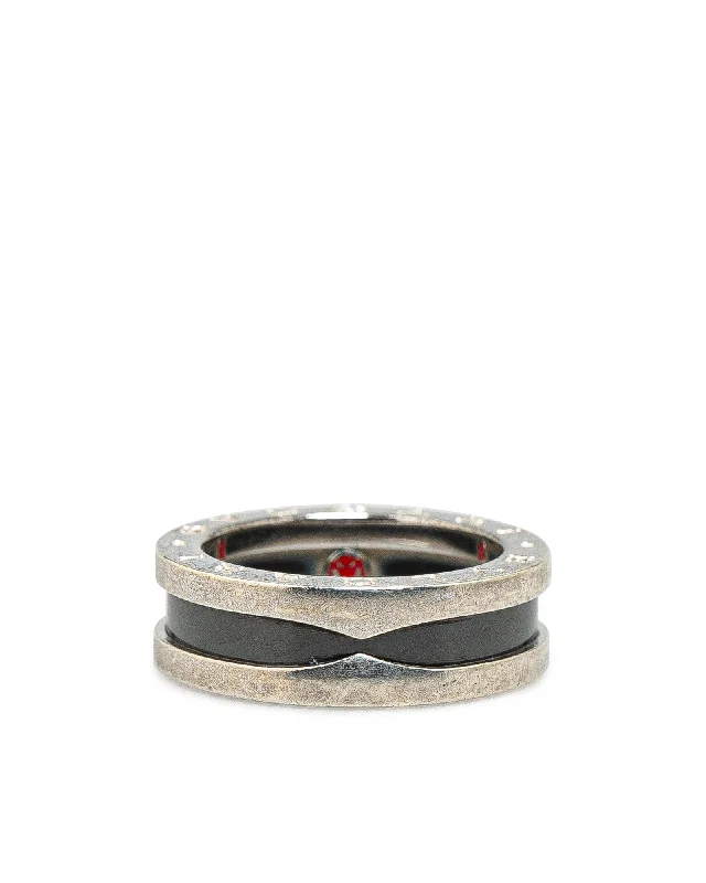 triple band rings for women -Sterling Silver and Ceramic Save The Children Ring