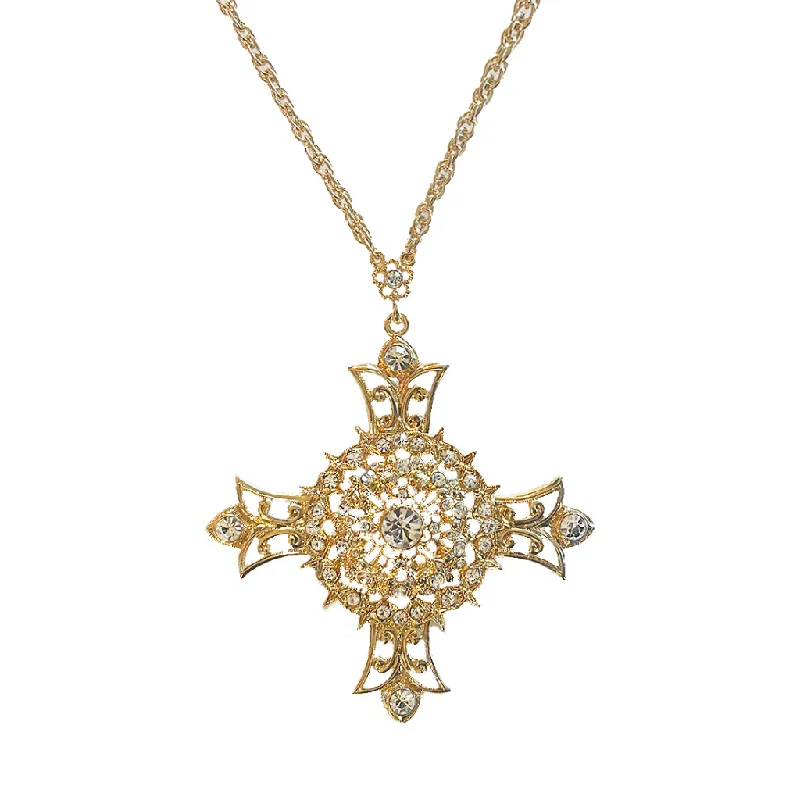 Ladies faith cross necklaces -Maltese Cross Necklace