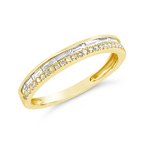 ladies silver rings sapphire stones -Gold & Diamond Band Ring