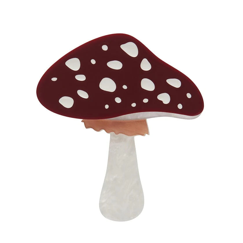 ladies brooch diamond cut edges -Erstwilder - Well Spotted Mushroom Brooch - Fan Favorites (2022)