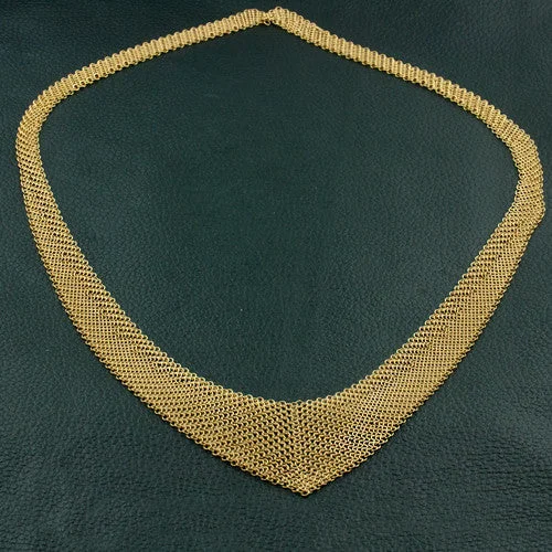 Ladies fitted collar necklaces -Gold Tiffany Estate Necklace