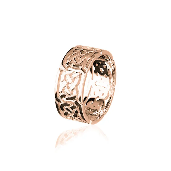 ladies promise rings for couples -Celtic Rose Gold Ring RXR132