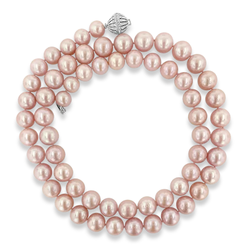 Ladies heavy bold necklaces -Kasumiga Pearl Necklace