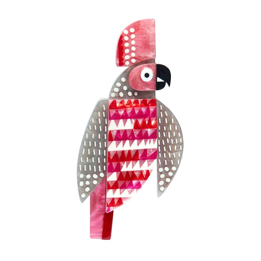 ladies formal brooch evening wear -Erswtilder - A Cockatoo Named Squawk Brooch - Clare Youngs (2024)