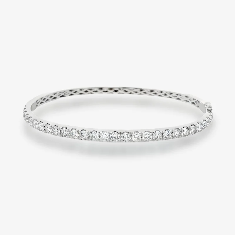 Ladies ancient gleam bracelets -2.85CT 1/2 Way Diamond Bangle Bracelet