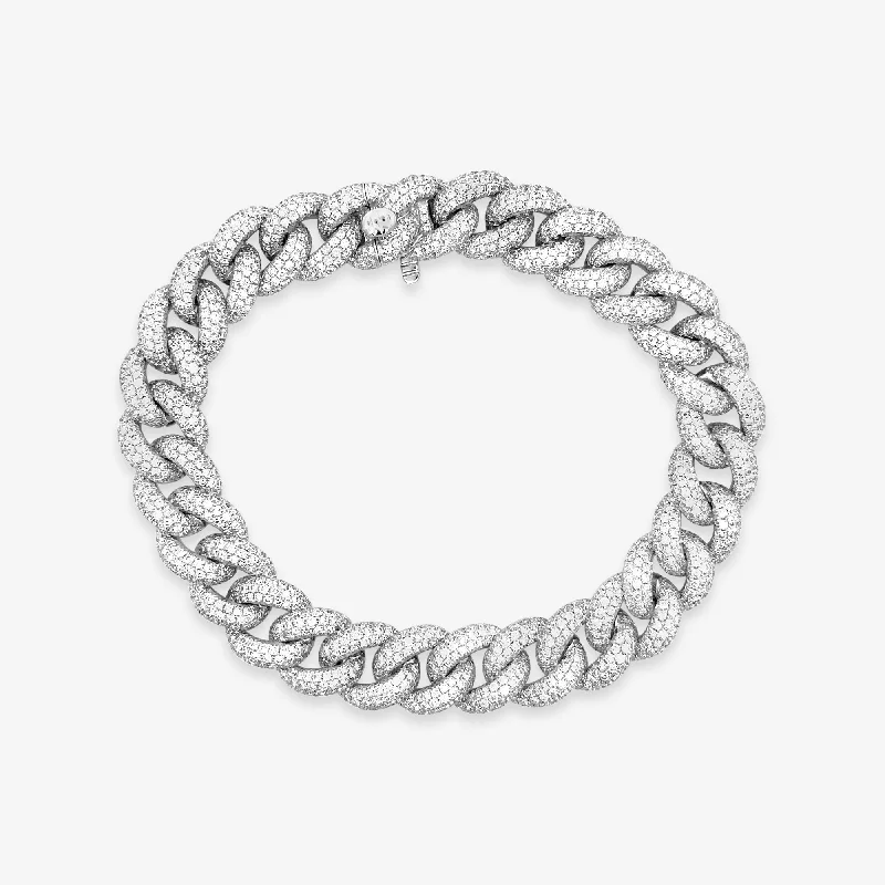 Ladies drive glow bracelets -Havana Link Pave 8.60CT Bracelet