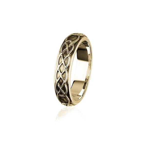 affordable cocktail rings for women -Celtic Gold Ring GXR319