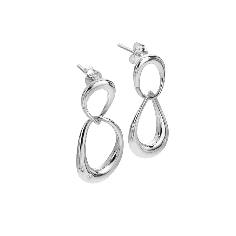 ladies yellow gold rings daily -Hot Diamonds Sleek Ear rings