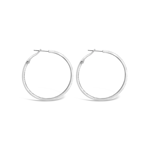 affordable hoop earrings for women -Diamond Hoop Earrings