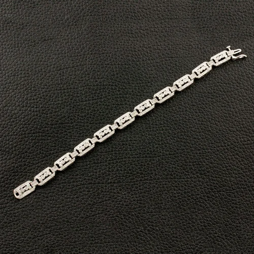 Ladies dusk gleam bracelets -Diamond Link Bracelet