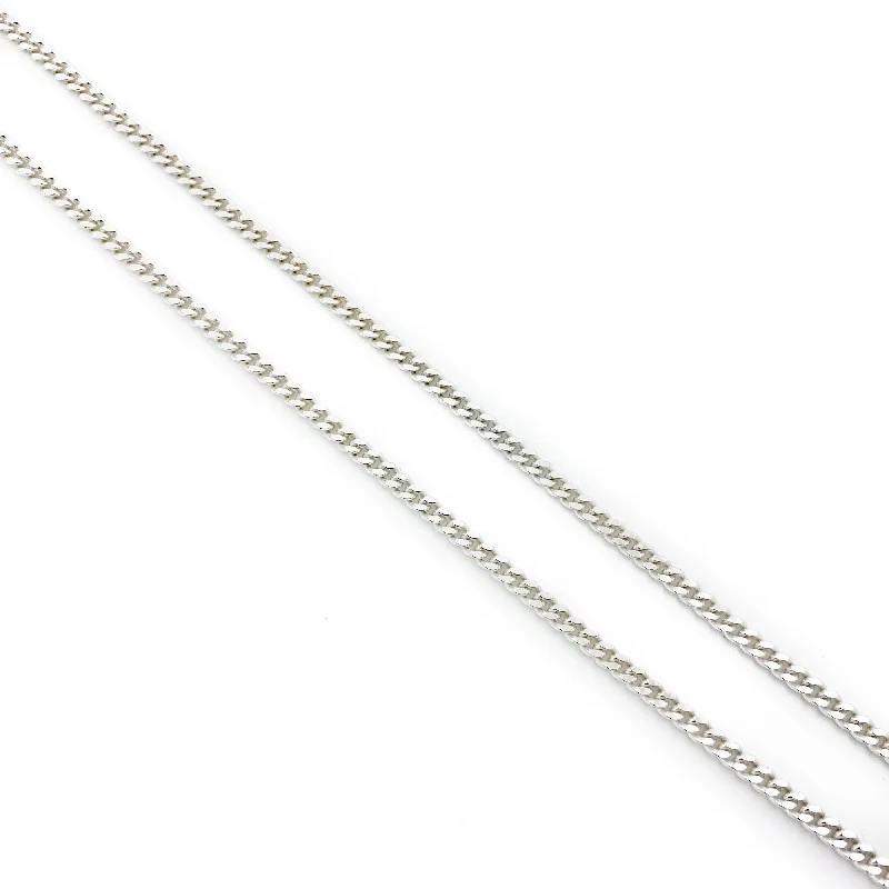 Ladies fresh style necklaces -Silver Curb Link Necklace