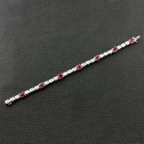 Ladies moon shine bracelets -Ruby & Diamond Bracelet