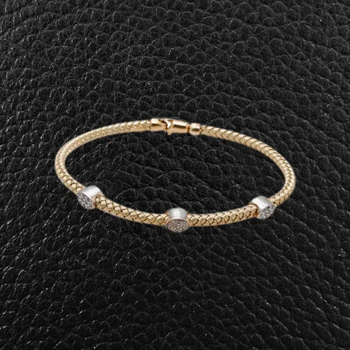 Ladies barely-there bracelets -Gold & Diamond Bracelet