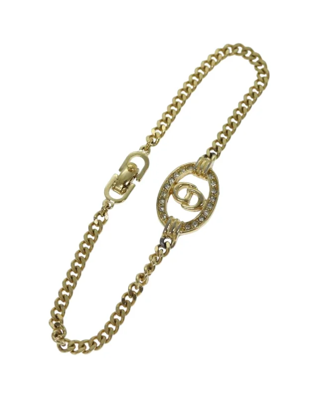 Ladies robust link bracelets -Gold Metal Christian Dior Bracelet