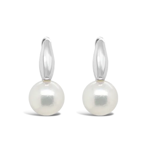 minimalist hoop earrings for women -South Sea Pearl Earrings