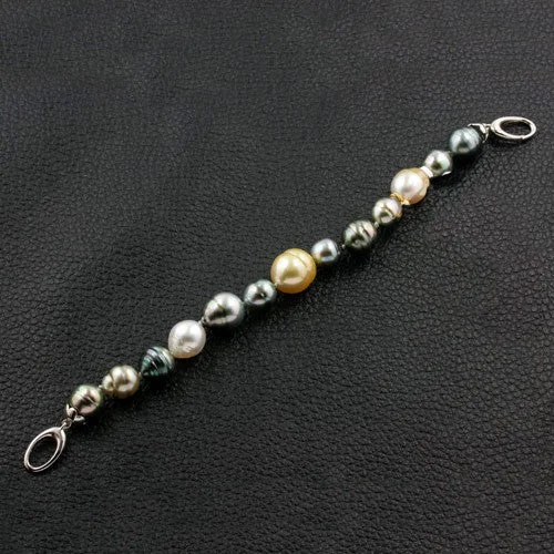 Ladies kitty paw bracelets -Baroque Pearl Bracelet