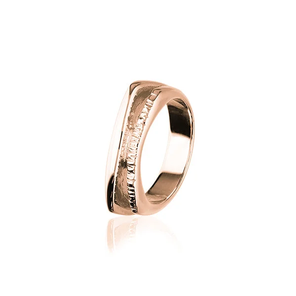 ladies rose gold rings anniversary gift -Meira Rose Gold Ring RR350