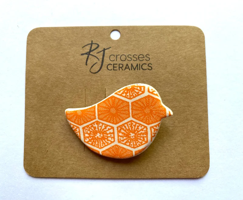 Orange Hexagons