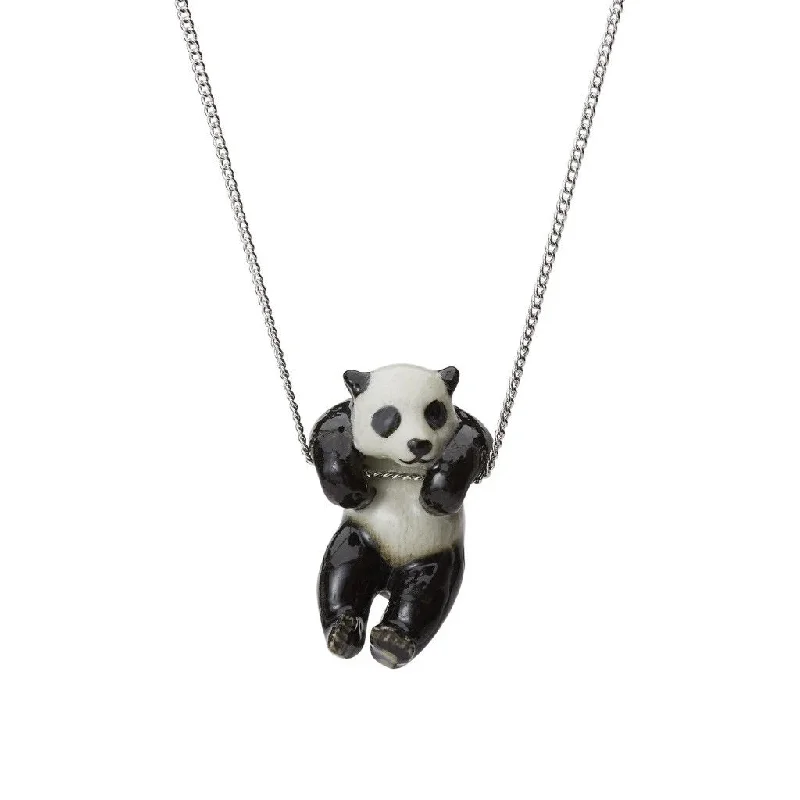 Ladies vibrant bead necklaces -Panda Necklace by And Mary