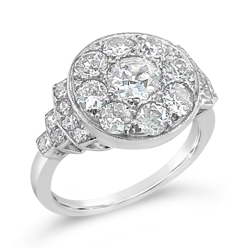 ladies promise rings for couples -Diamond Estate Ring